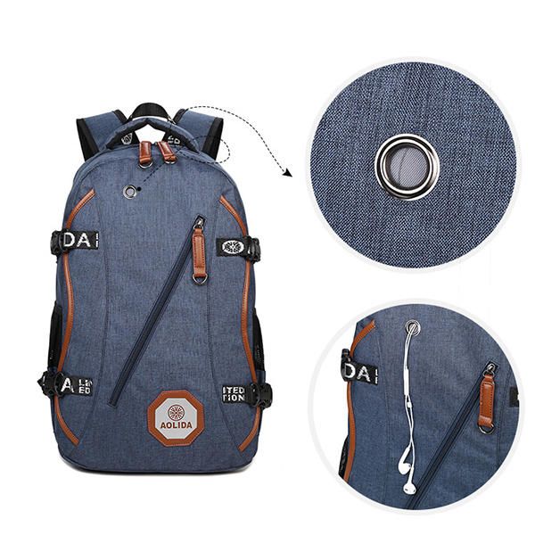 Hombre Boy 15.6 Pulgadas Mochila Escolar Informal Para Computadora Portátil