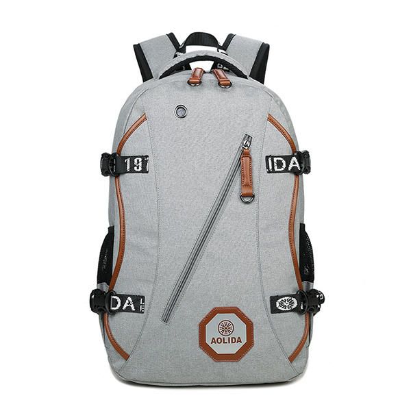 Hombre Boy 15.6 Pulgadas Mochila Escolar Informal Para Computadora Portátil