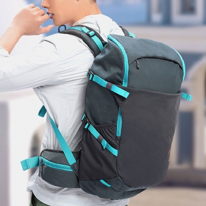 Hombres 30l Poliéster Impermeable Peso Ligero Gran Capacidad Deporte Senderismo Mochila De Viaje