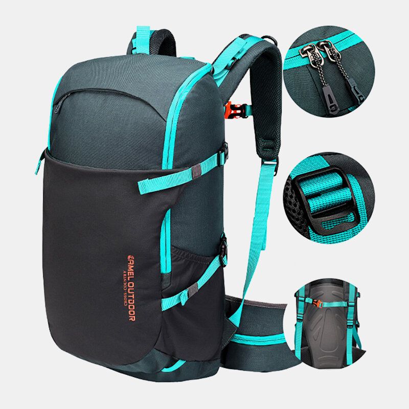 Hombres 30l Poliéster Impermeable Peso Ligero Gran Capacidad Deporte Senderismo Mochila De Viaje