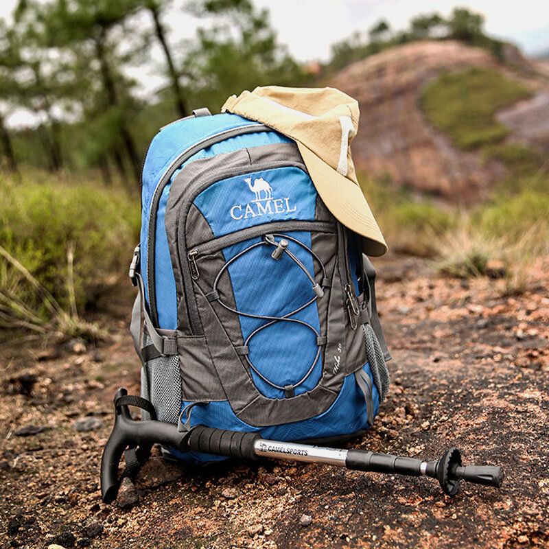 Hombres 30l Poliéster Impermeable Peso Ligero Gran Capacidad Deporte Senderismo Mochila De Viaje