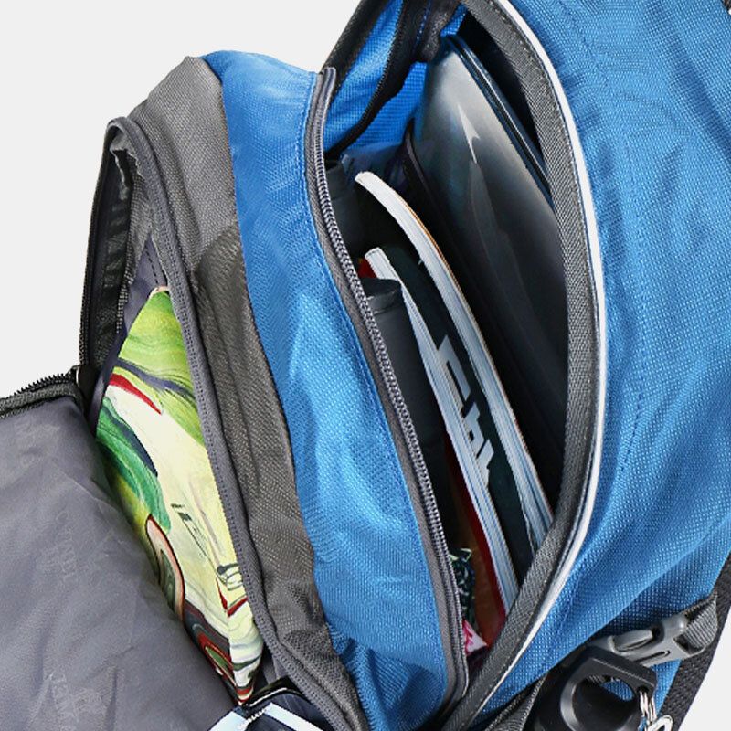 Hombres 30l Poliéster Impermeable Peso Ligero Gran Capacidad Deporte Senderismo Mochila De Viaje