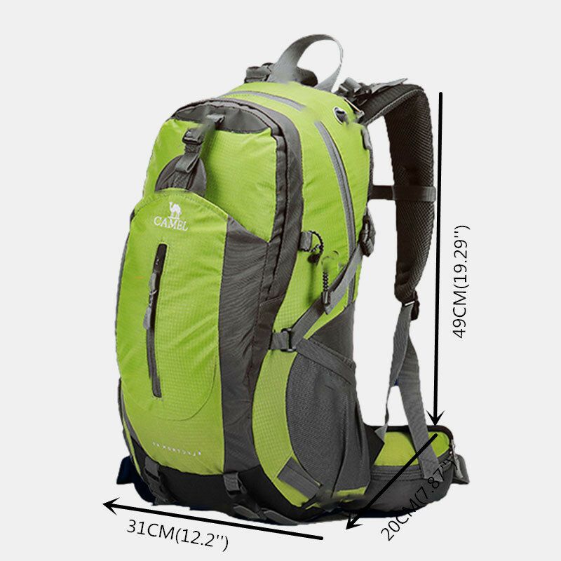 Hombres 40l Poliéster Impermeable Peso Ligero Gran Capacidad Deporte Senderismo Mochila De Viaje