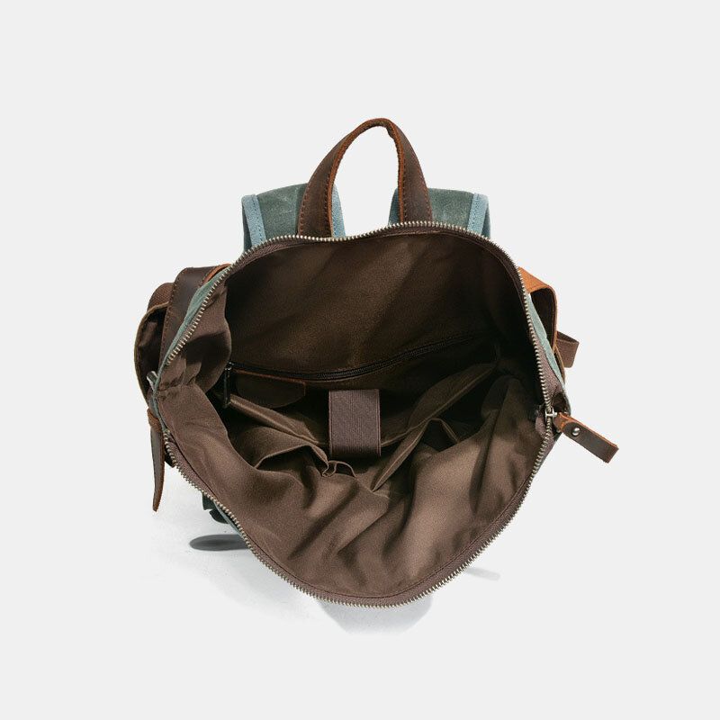 Hombres Bolsa De Viaje De Lona Vintage Mochila Impermeable Bolsa De Escalada Deportiva