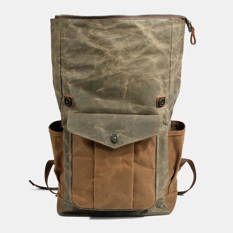 Hombres Bolsa De Viaje De Lona Vintage Mochila Impermeable Bolsa De Escalada Deportiva