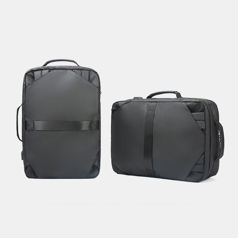 Hombres Mochila Multifuncional Multifuncional Impermeable Usb De 20 Pulgadas De Gran Capacidad