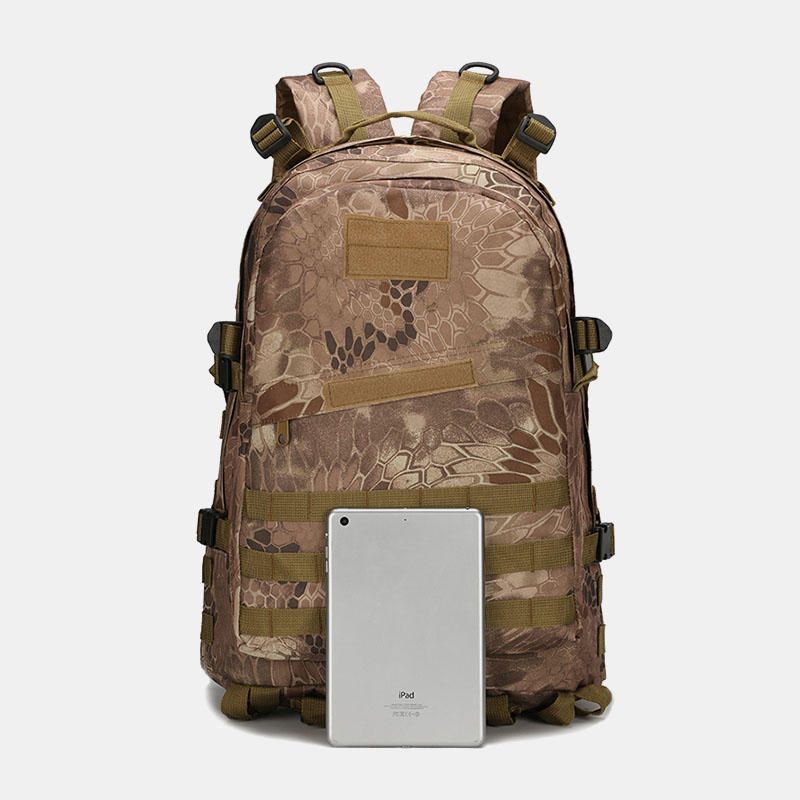 Hombres Mochila De Tres Niveles Montañismo Hombro Camuflaje Bolsa Táctica Impermeable Mochila 3d