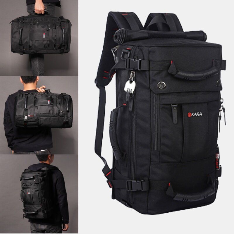 Hombres Multi-carry De Gran Capacidad De Viaje Al Aire Libre Multifunción De 15.6 Pulgadas Bolsa De Portátil Bolsa De Viaje Mochila