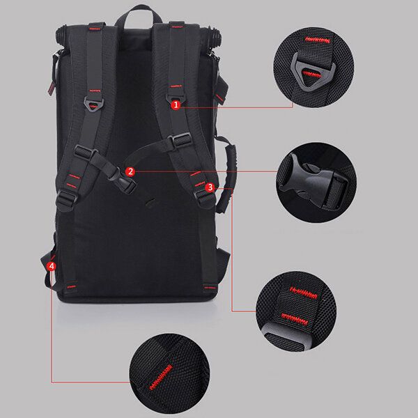 Hombres Multi-carry De Gran Capacidad De Viaje Al Aire Libre Multifunción De 15.6 Pulgadas Bolsa De Portátil Bolsa De Viaje Mochila