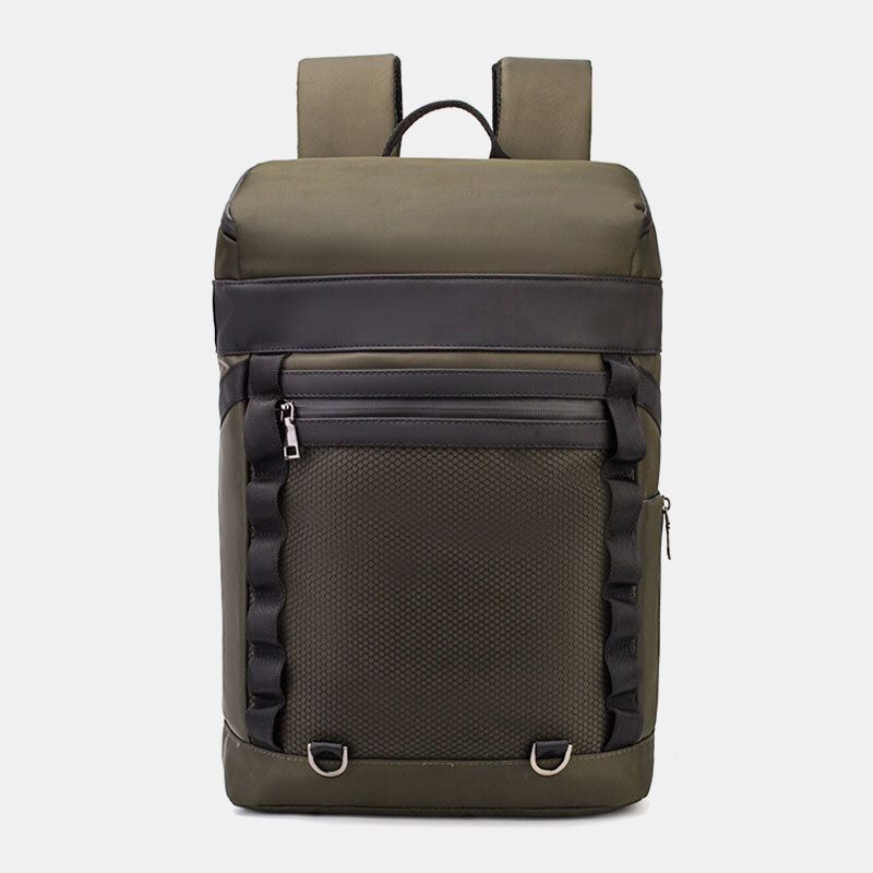 Hombres Nylon Gran Capacidad Deporte Al Aire Libre Impermeable 15.6 Pulgadas Bolsa Para Computadora Portátil Senderismo Mochila De Viaje