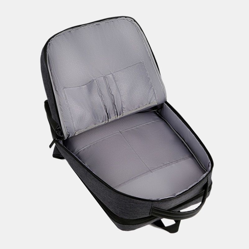 Hombres Oxford 15.6 Pulgadas Computadora Portátil Con Carga Usb Antirrobo Bolsa Para Computadora Portátil De Negocios Mochila