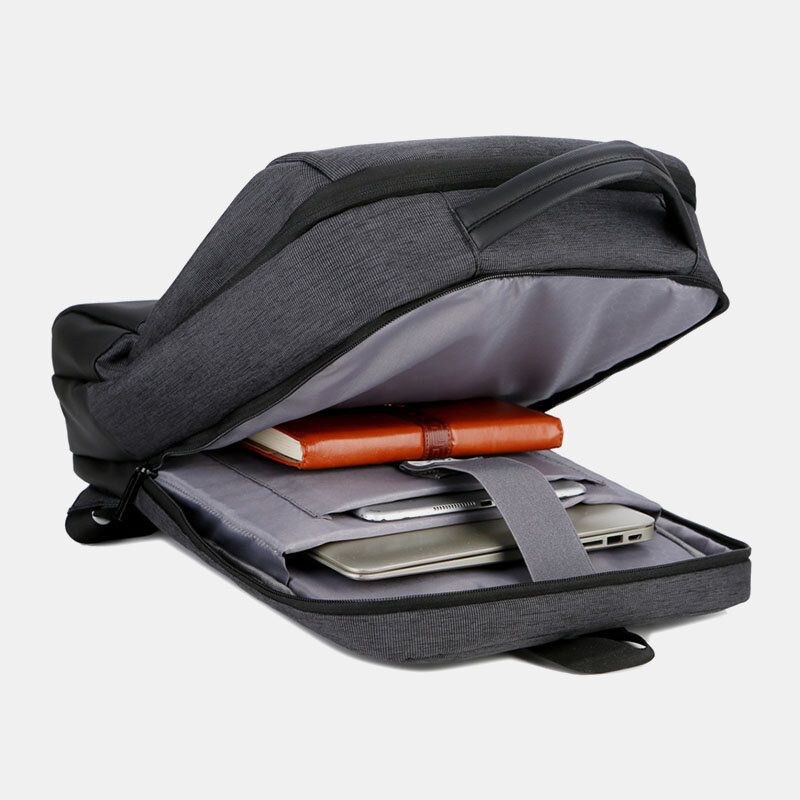 Hombres Oxford 15.6 Pulgadas Computadora Portátil Con Carga Usb Antirrobo Bolsa Para Computadora Portátil De Negocios Mochila