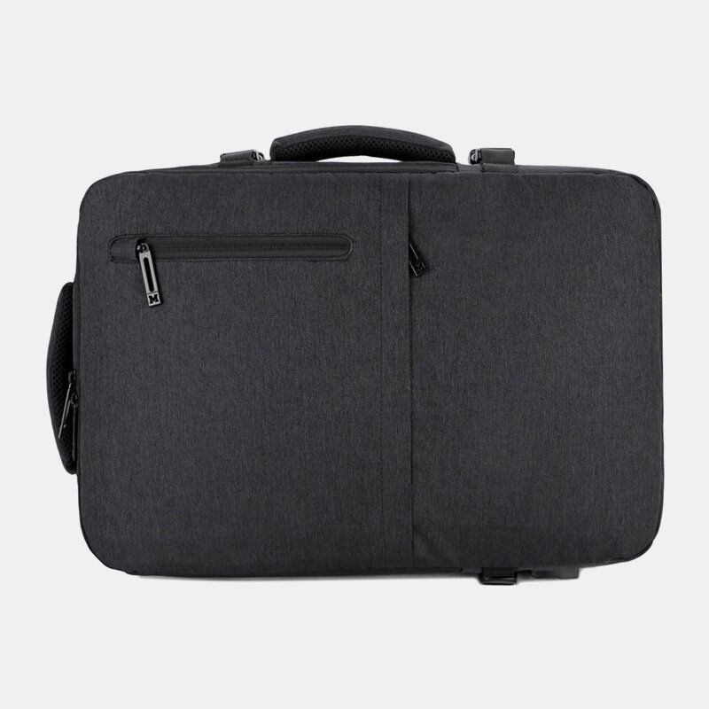 Hombres Oxford Capacidad De Extensión Carga Usb Bolsa Para Computadora Portátil De Negocios Con Múltiples Bolsillos Mochila