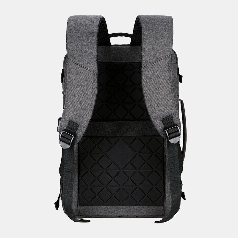 Hombres Oxford Cloth Carga Usb Gran Capacidad Business Impermeable Mochila De Viaje Para Computadora Portátil De 16 Pulgadas