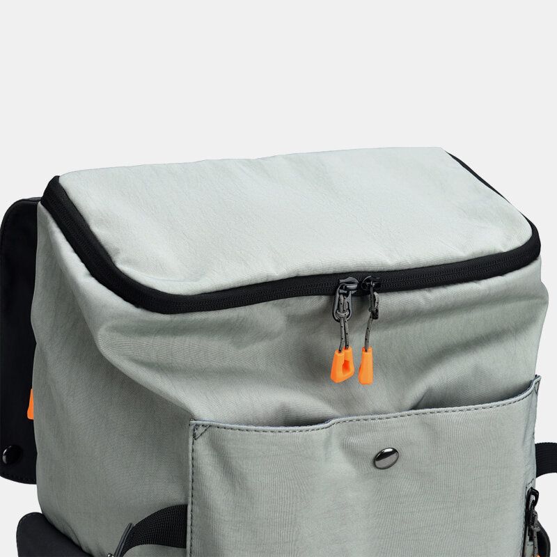 Hombres Oxford Cloth Gran Capacidad Contraste Color Casual Moda Viaje 14 Pulgadas Bolsa Para Computadora Portátil Mochila Con Carga Usb