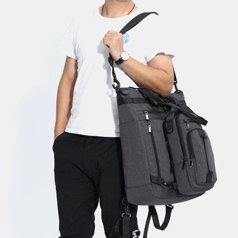 Hombres Oxford De Gran Capacidad Multifunción De 18 Pulgadas Bolso Para Computadora Portátil Bolso De Hombro Mochilas Bolso Desmontable Para Madre E Hijo