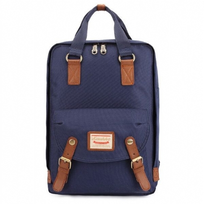 Kaukko Hombres Nylon Casual Computadora Al Aire Libre Hombros Bolsa Bolso Mochila