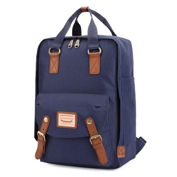 Kaukko Hombres Nylon Casual Computadora Al Aire Libre Hombros Bolsa Bolso Mochila