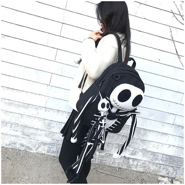 Mochila Antirrobo Con Calavera De Halloween Para Mujer