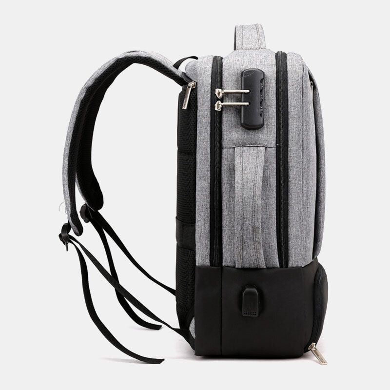 Mochila Antirrobo De Gran Capacidad De 15.6 Pulgadas Para Computadora Con Puerto De Carga Usb