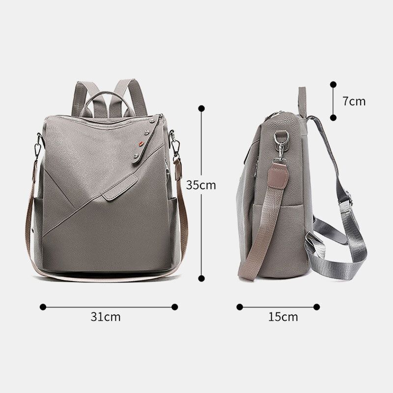 Mochila Antirrobo Impermeable De Gran Capacidad Para Mujeres