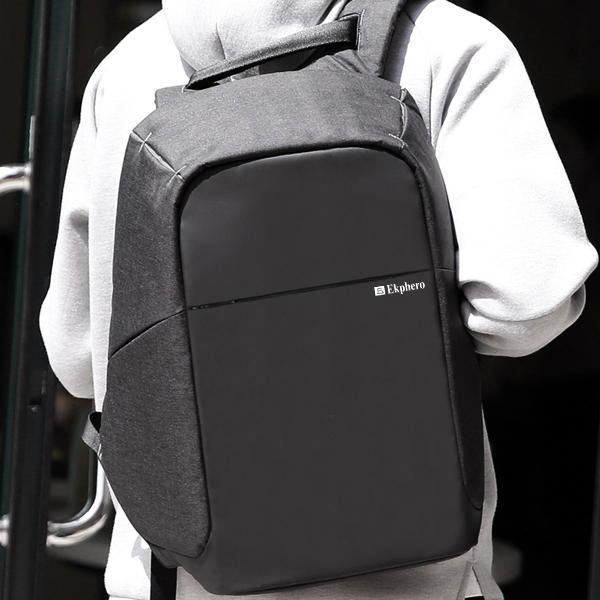 Mochila Antirrobo Para Hombres Bolsa De Viaje Impermeable Con Puerto De Carga Usb Y Puerto De Audio