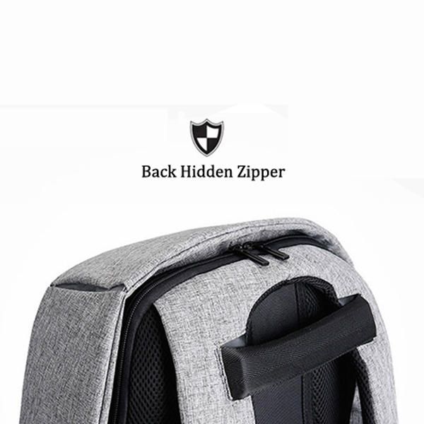 Mochila Antirrobo Para Hombres Bolsa De Viaje Impermeable Con Puerto De Carga Usb Y Puerto De Audio