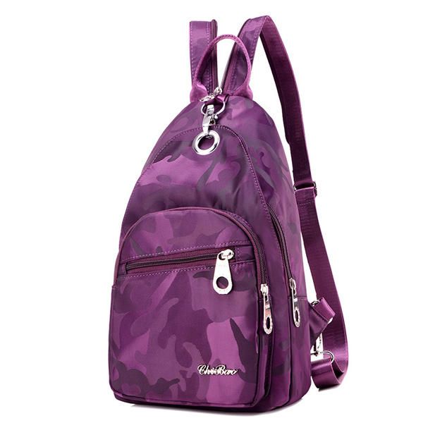 Mochila De Camuflaje De Nailon Para Mujer Deportes Al Aire Libre Para Niñas Bolsas De Pecho Multifunción Bolsos De Hombro