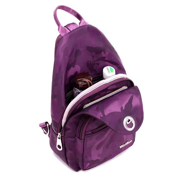 Mochila De Camuflaje De Nailon Para Mujer Deportes Al Aire Libre Para Niñas Bolsas De Pecho Multifunción Bolsos De Hombro