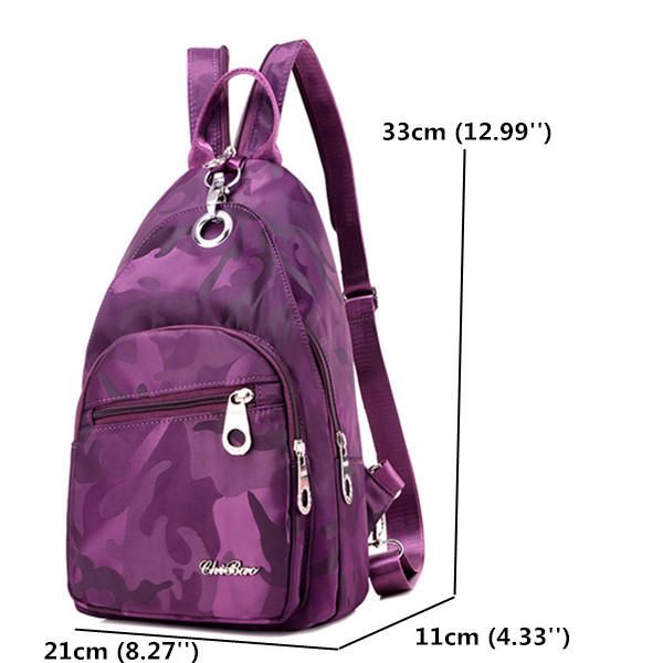 Mochila De Camuflaje De Nailon Para Mujer Deportes Al Aire Libre Para Niñas Bolsas De Pecho Multifunción Bolsos De Hombro