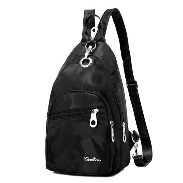 Mochila De Camuflaje De Nailon Para Mujer Deportes Al Aire Libre Para Niñas Bolsas De Pecho Multifunción Bolsos De Hombro