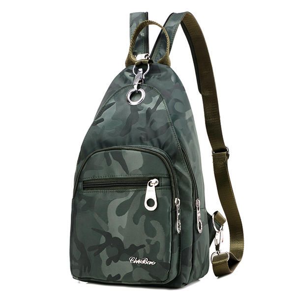 Mochila De Camuflaje De Nailon Para Mujer Deportes Al Aire Libre Para Niñas Bolsas De Pecho Multifunción Bolsos De Hombro