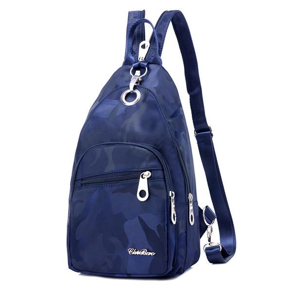 Mochila De Camuflaje De Nailon Para Mujer Deportes Al Aire Libre Para Niñas Bolsas De Pecho Multifunción Bolsos De Hombro