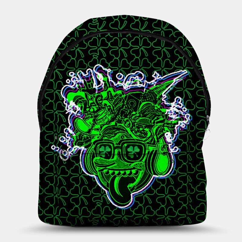 Mochila Con Cordón Con Diseño De Trébol De Gran Capacidad Para Mujer Feliz Día De San Patricio