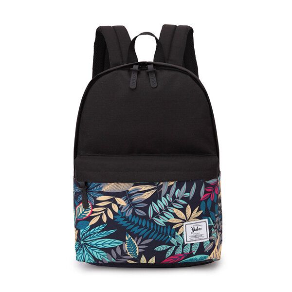 Mochila Con Estampado Minimalista De Gran Capacidad Para Hombres Y Mujeres