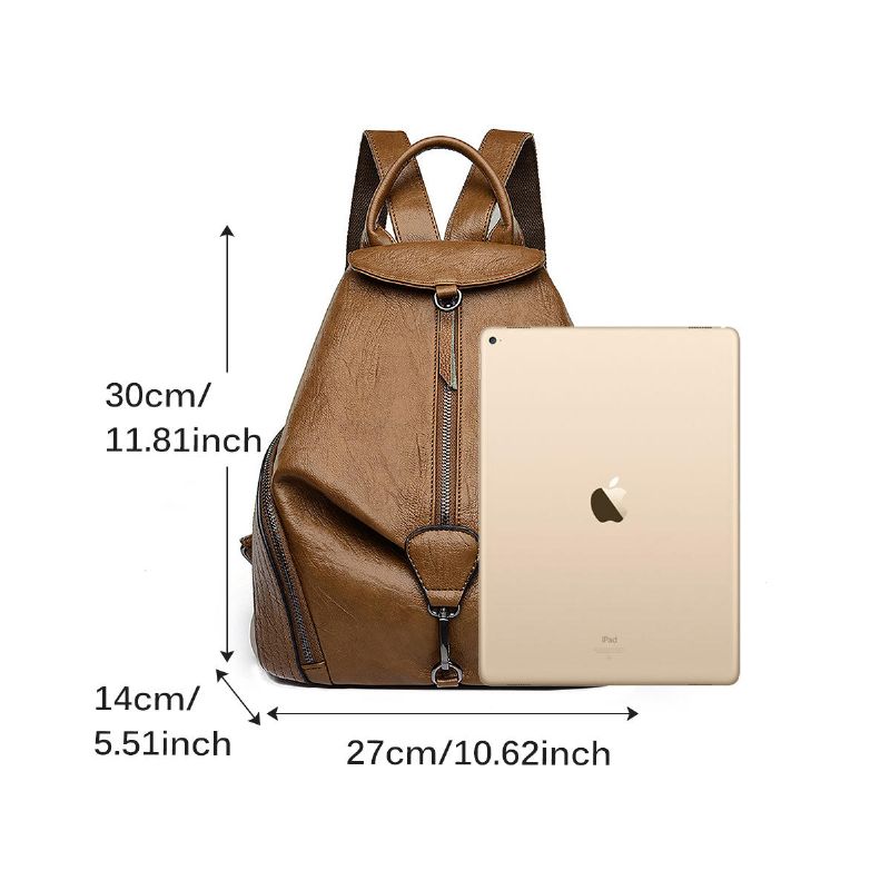 Mochila De Cuero Antirrobo Para Mujer Kadell Moda Para Mujer Bolso Antirrobo Mochila De Viaje Informal Mochila De Compras