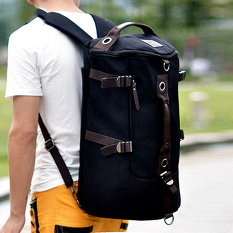 Mochila Deportiva De Viaje De Lona De Gran Capacidad Para Hombre