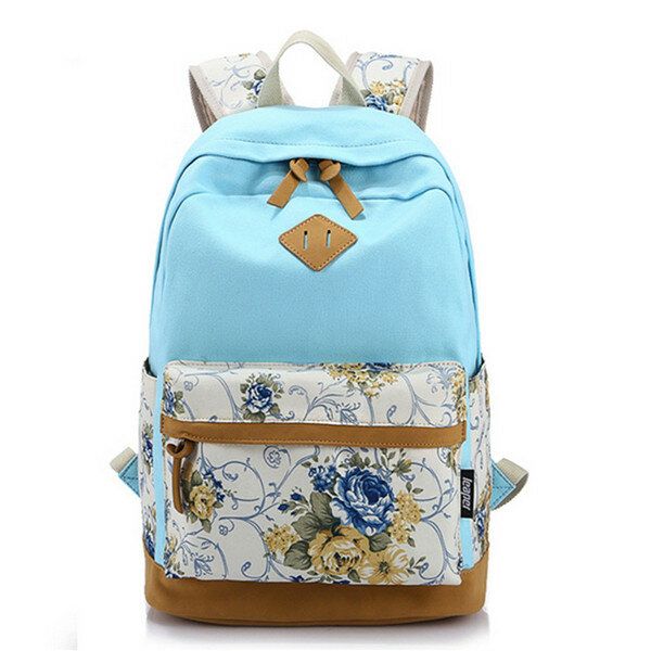 Mochila Floral Para Niña Mochila De Ocio Para Mujer Mochila Para Estudiantes Mochilas Escolares Para Adolescentes