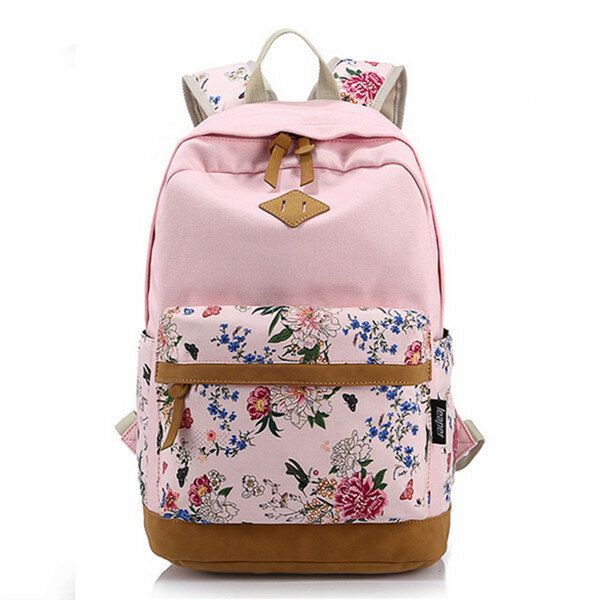 Mochila Floral Para Niña Mochila De Ocio Para Mujer Mochila Para Estudiantes Mochilas Escolares Para Adolescentes