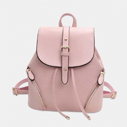 Mochila De Gran Capacidad Con Cadena De Moda Minimalista Para Mujer