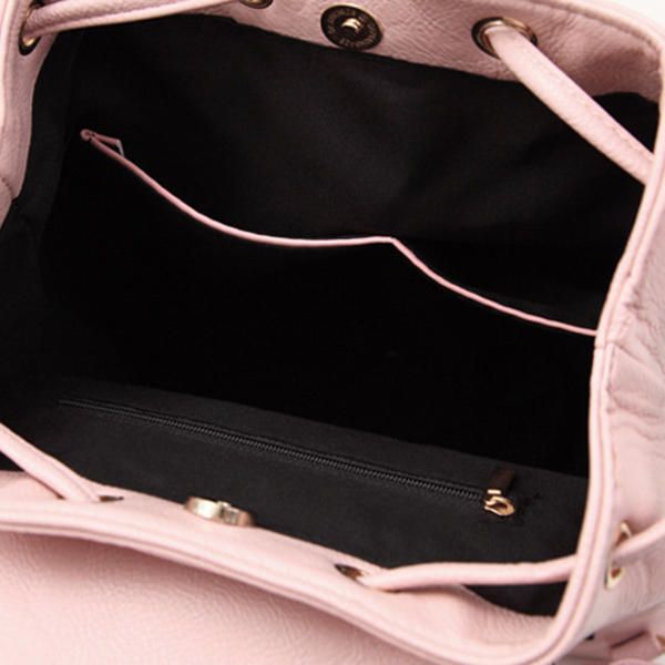 Mochila De Gran Capacidad Con Cadena De Moda Minimalista Para Mujer