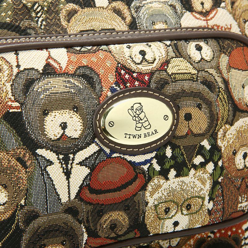 Mochila De Gran Capacidad Con Diseño De Oso Para Mujer