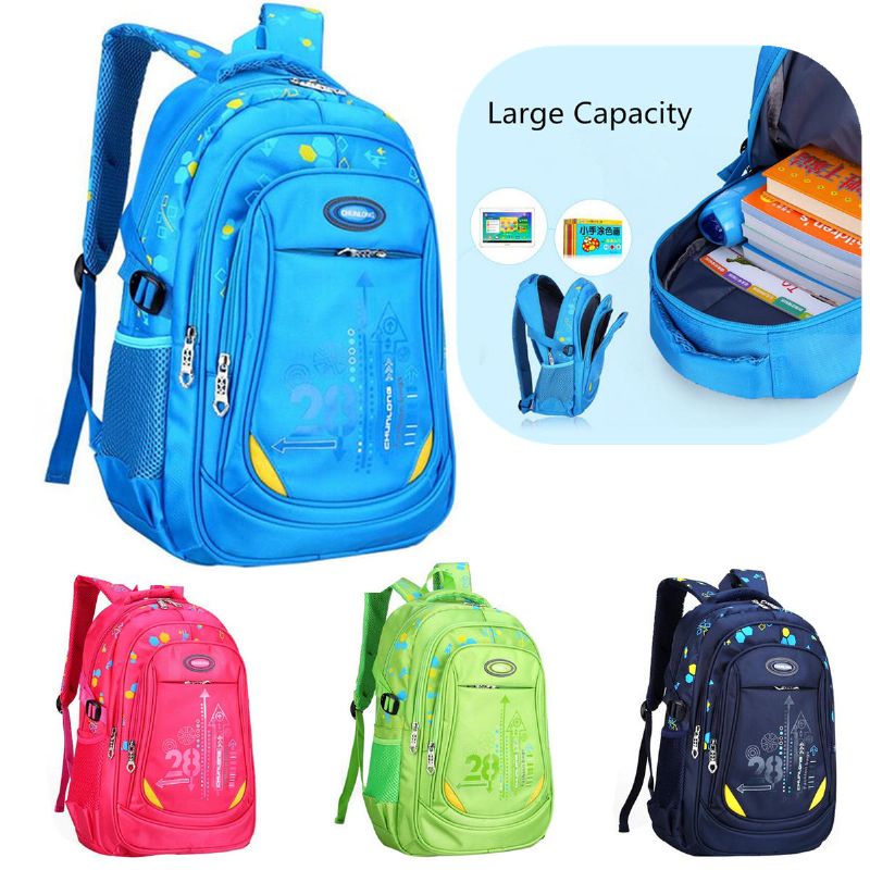 Mochila Grande De Nailon Impermeable Para Niños Mochila Escolar Para Estudiantes De Secundaria