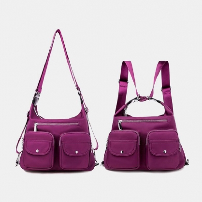 Mochila Impermeable Con Múltiples Bolsillos Y Multibolsillos Para Mujer