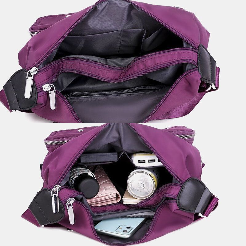 Mochila Impermeable Con Múltiples Bolsillos Y Multibolsillos Para Mujer