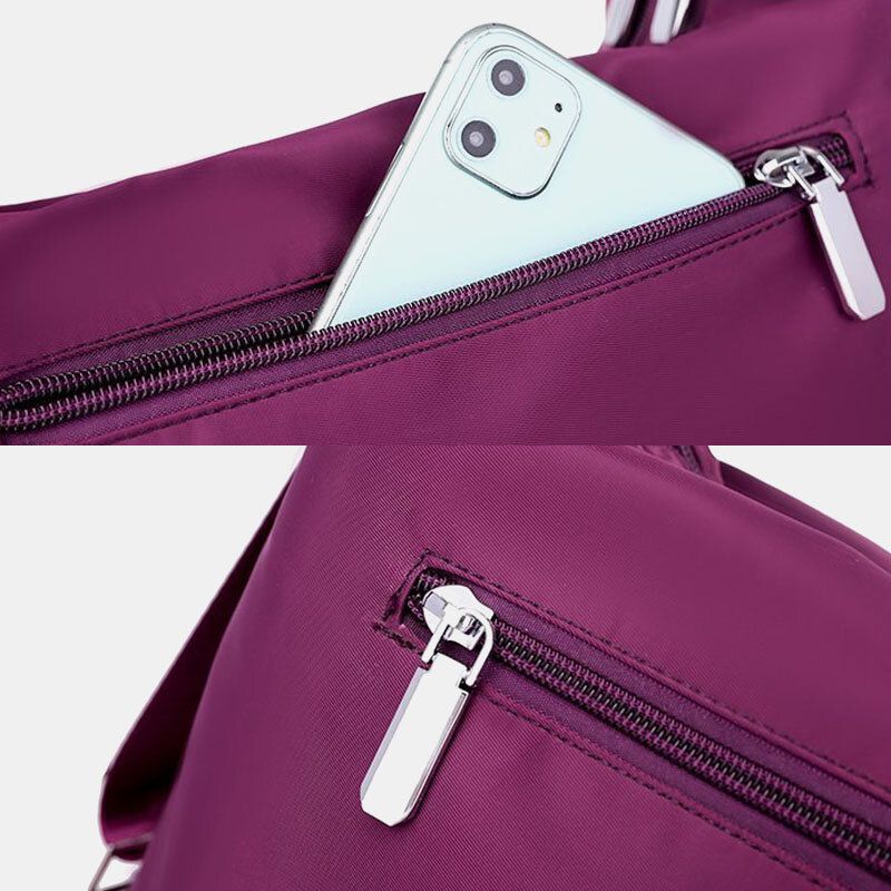 Mochila Impermeable Con Múltiples Bolsillos Y Multibolsillos Para Mujer