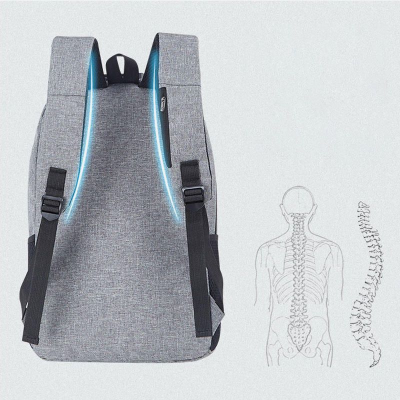 Mochila Informal Antirrobo Usb De Gran Capacidad Para Hombres Bolsa De Viaje Al Aire Libre