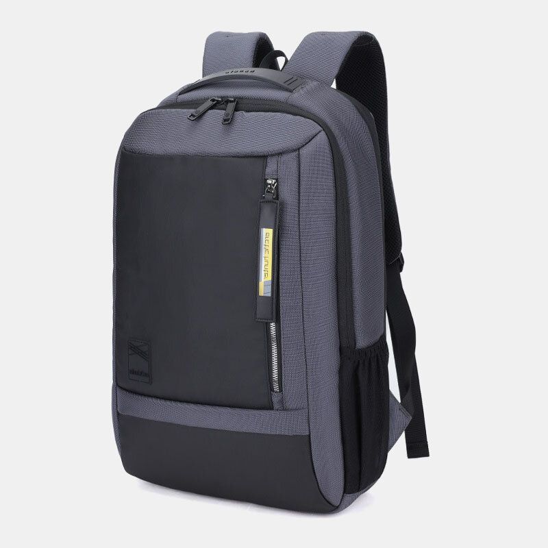 Mochila Informal De Gran Capacidad Para Hombres Con Puerto De Carga Usb Y Puerto De Audio