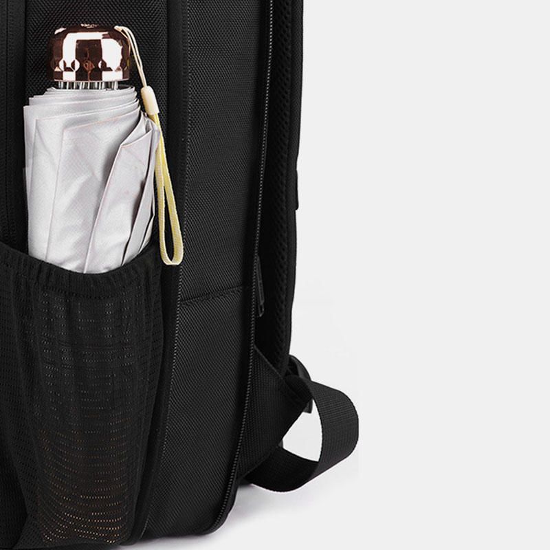 Mochila Informal De Gran Capacidad Para Hombres Con Puerto De Carga Usb Y Puerto De Audio