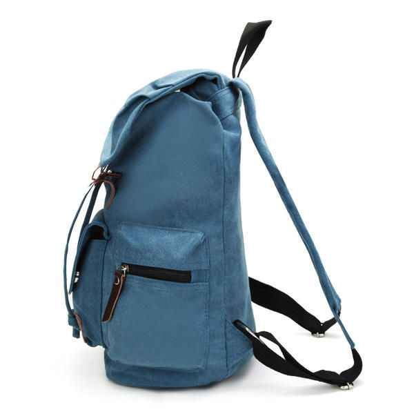 Mochila De Lona Para Hombres Y Mujeres Mochila Con Cordón De Ocio Mochilas Escolares Para Estudiantes